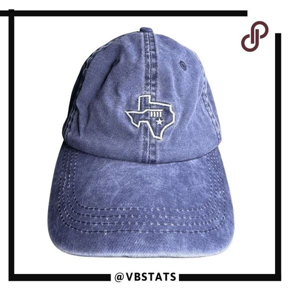 Unbranded Unisex Cotton Embroidered Texas Baseball Cap Blue Adjustable - Picture 1 of 6